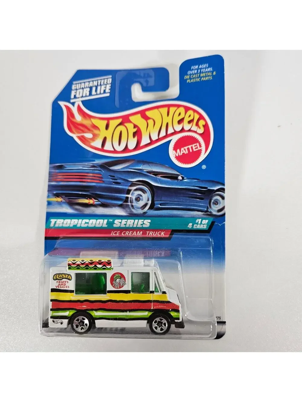 Hot Wheels 1998 Tropicool Series 3 of 4 Ice Cream Truck Baja Bug Caddy 1:64 NIP